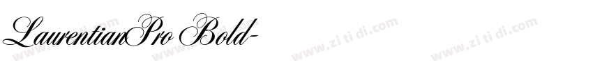 LaurentianPro Bold字体转换